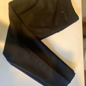 George -Mens Pleated Dress Pants - Black - Size 32x32